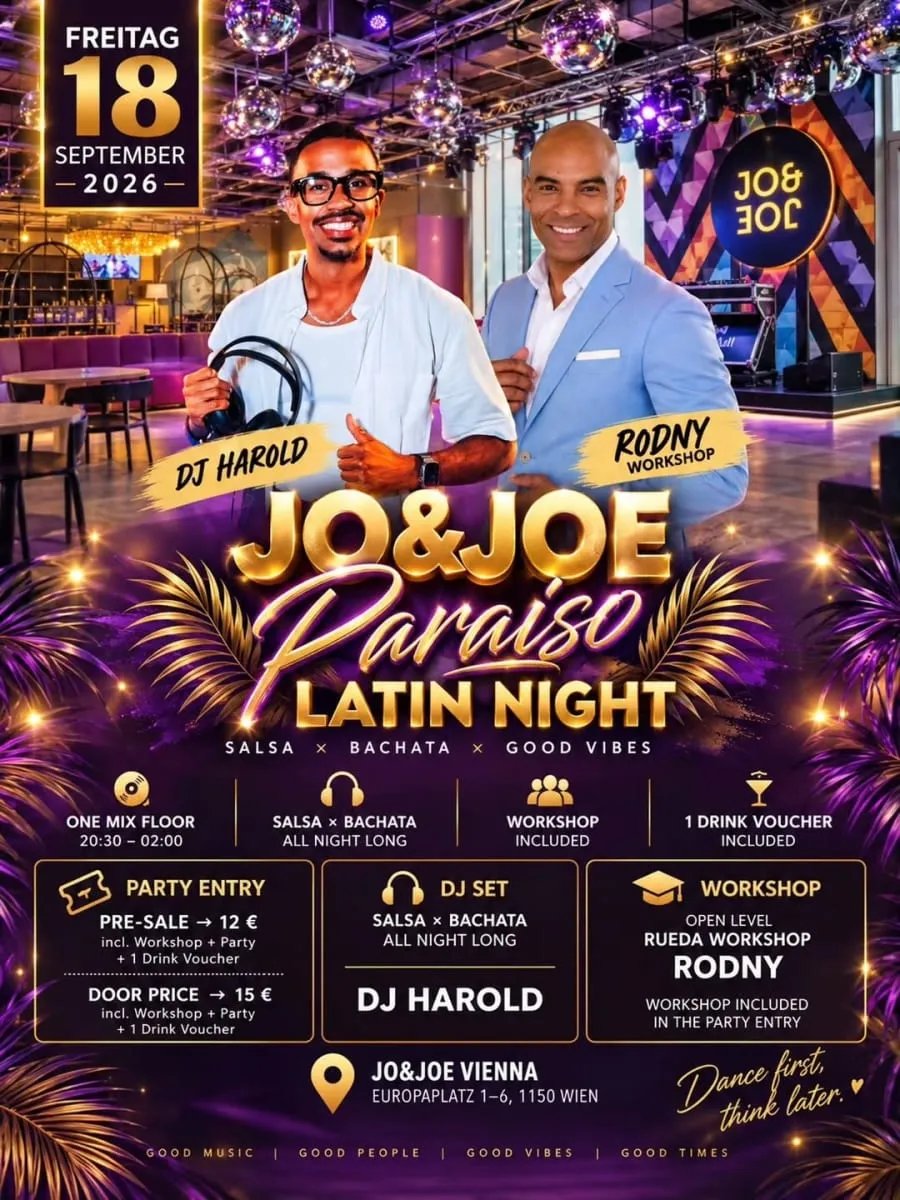 JO&JOE Paraiso Latin Night