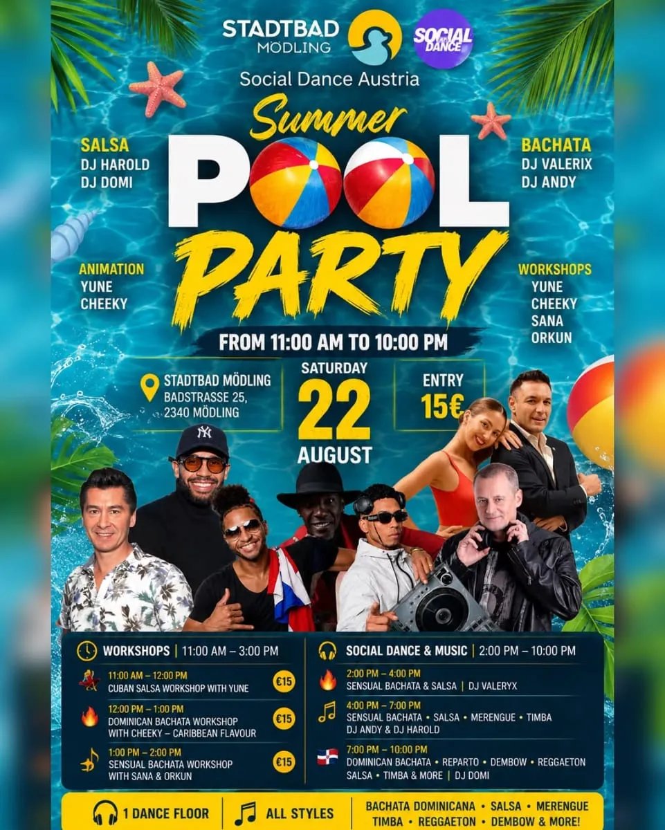 Social Dance Austria Summer Pool Party