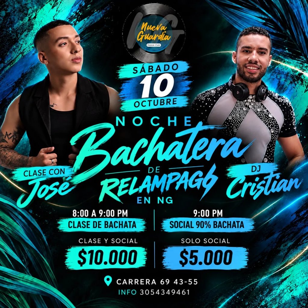 Noche bachatera de relámpago en NG