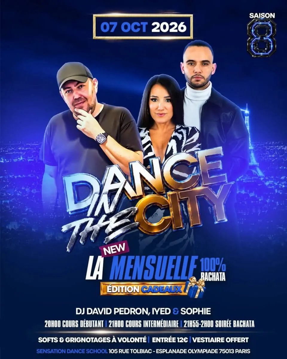 Dance in the City – La Mensuelle 100% Bachata – Saison 8