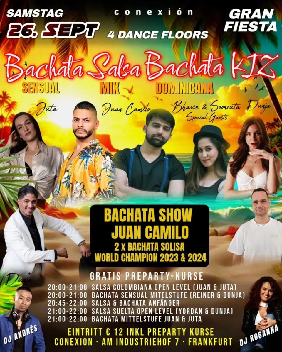 Bachata Salsa Bachata KIZ – Gran Fiesta