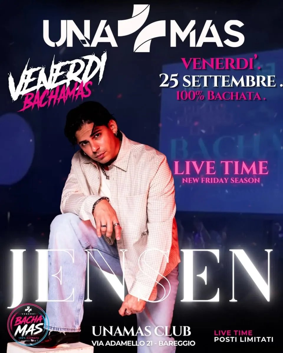 Jensen Live all’UnaMas!
