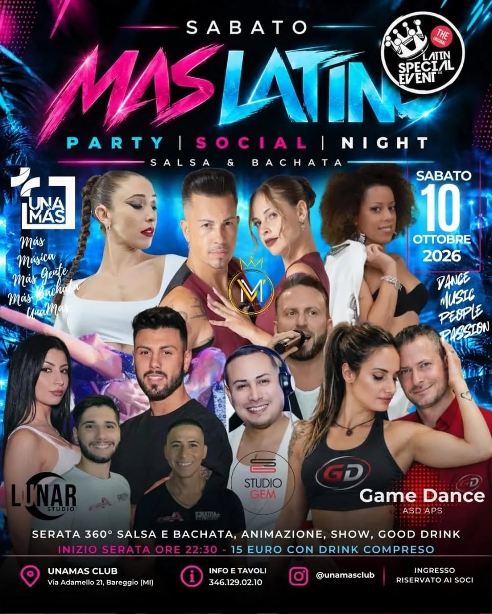 Mas Latino – Party Social Night