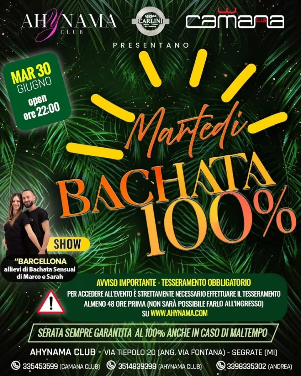 Martedì Bachata 100%