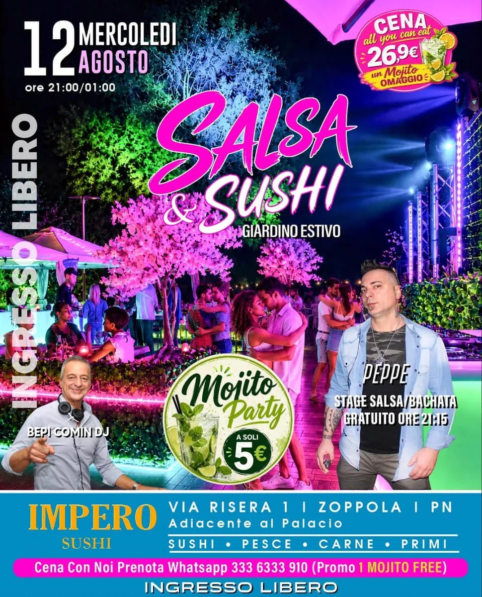 Salsa & Sushi – Giardino Estivo