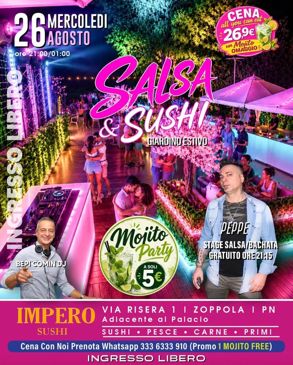 Salsa & Sushi – Giardino Estivo