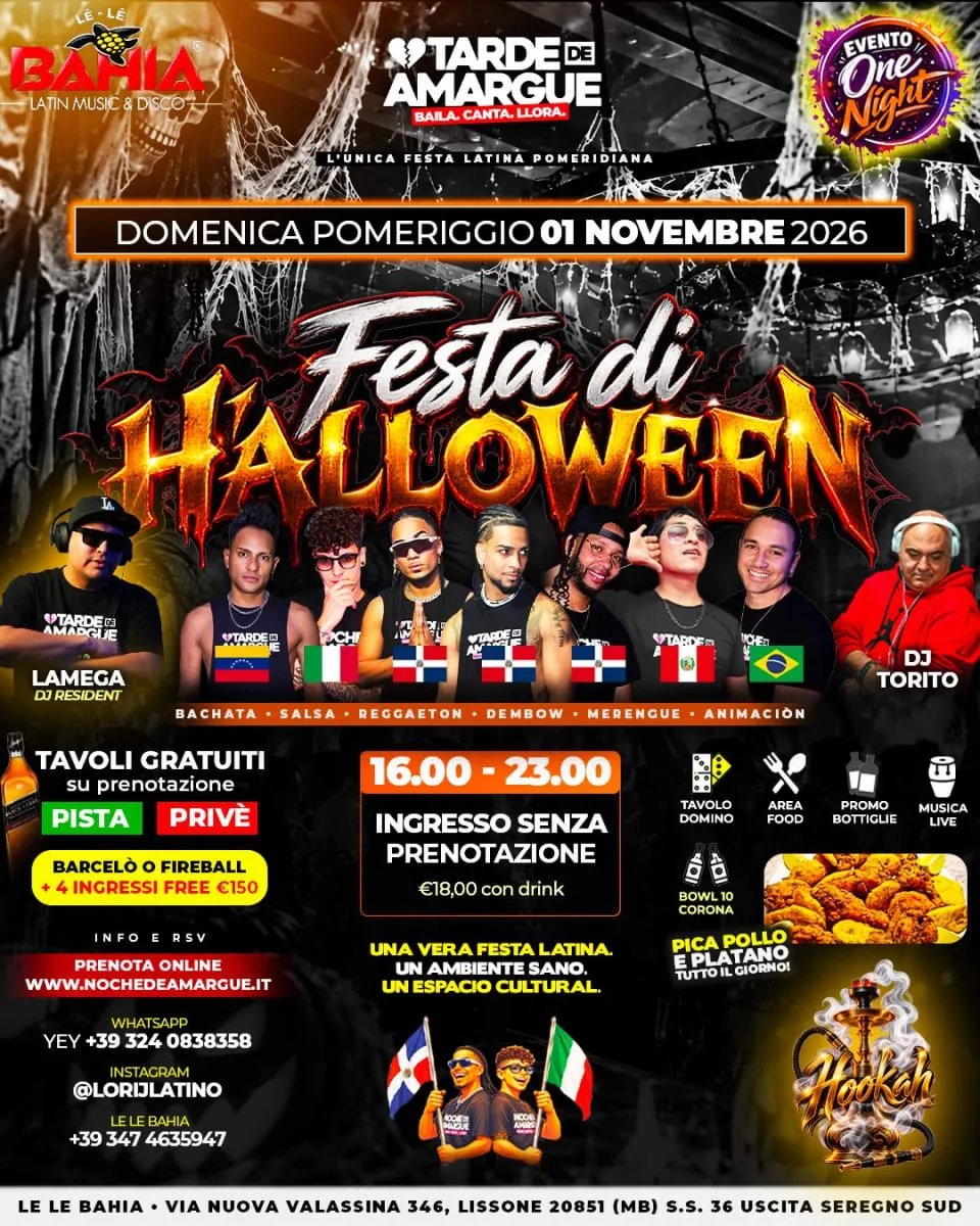 Festa di Halloween – Tarde de Amargue