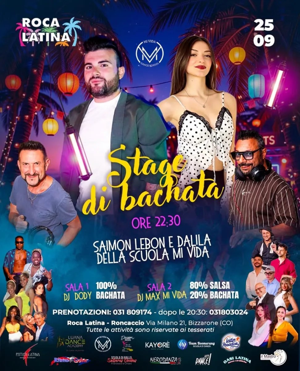 Stage di Bachata con Saimon Lebon e Dalila