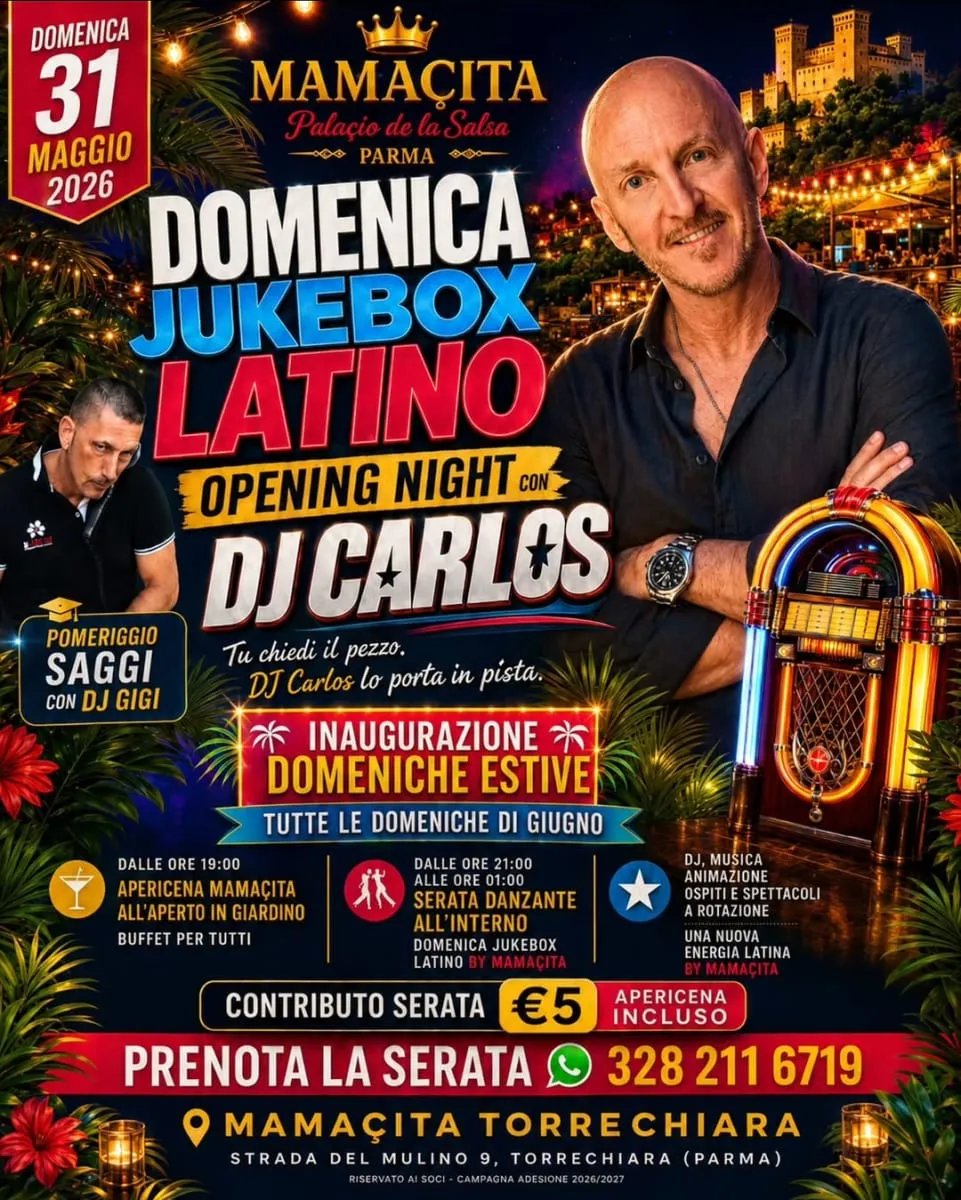 Domenica Jukebox Latino Opening Night con DJ Carlos