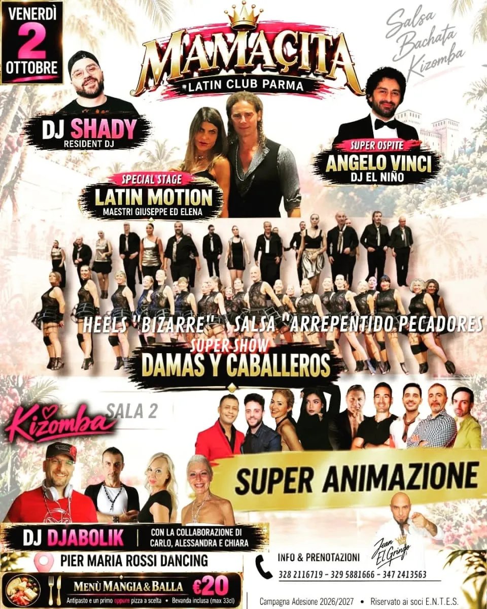 MAMAMITA – Latin Club Parma: Salsa, Bachata & Kizomba