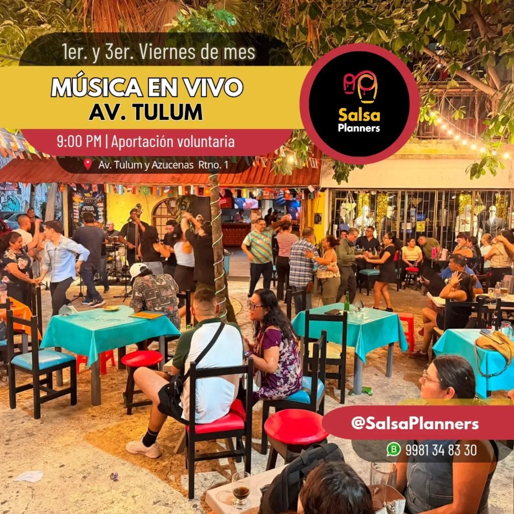 Música en vivo Av. Tulum