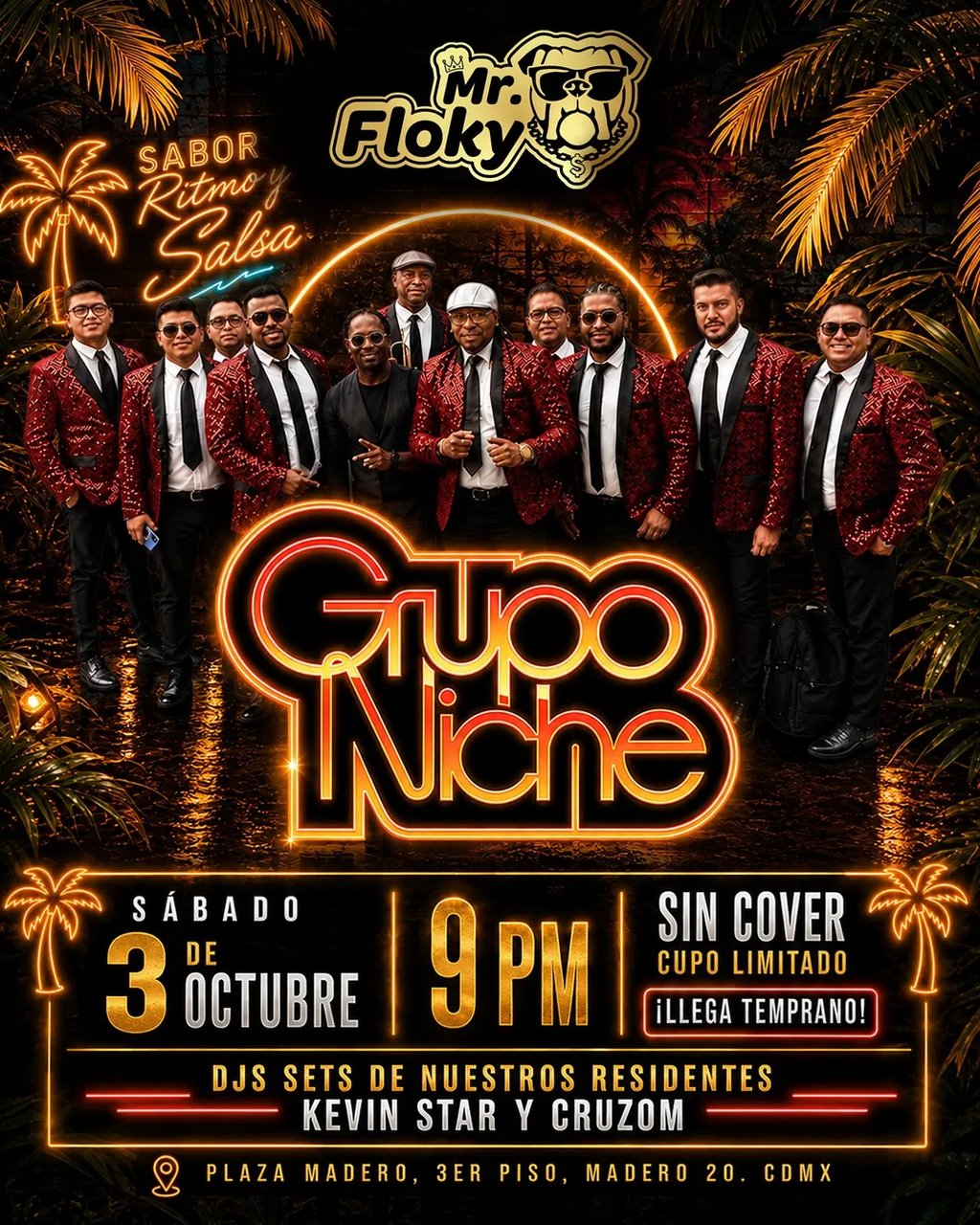 Sabor ritmo y salsa