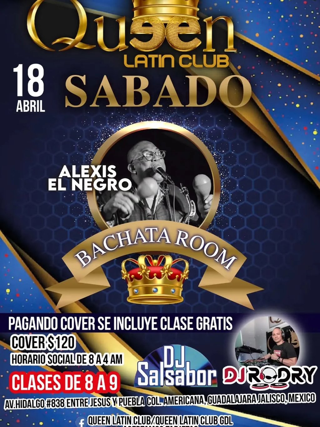 Sábado en Queen Latin Club