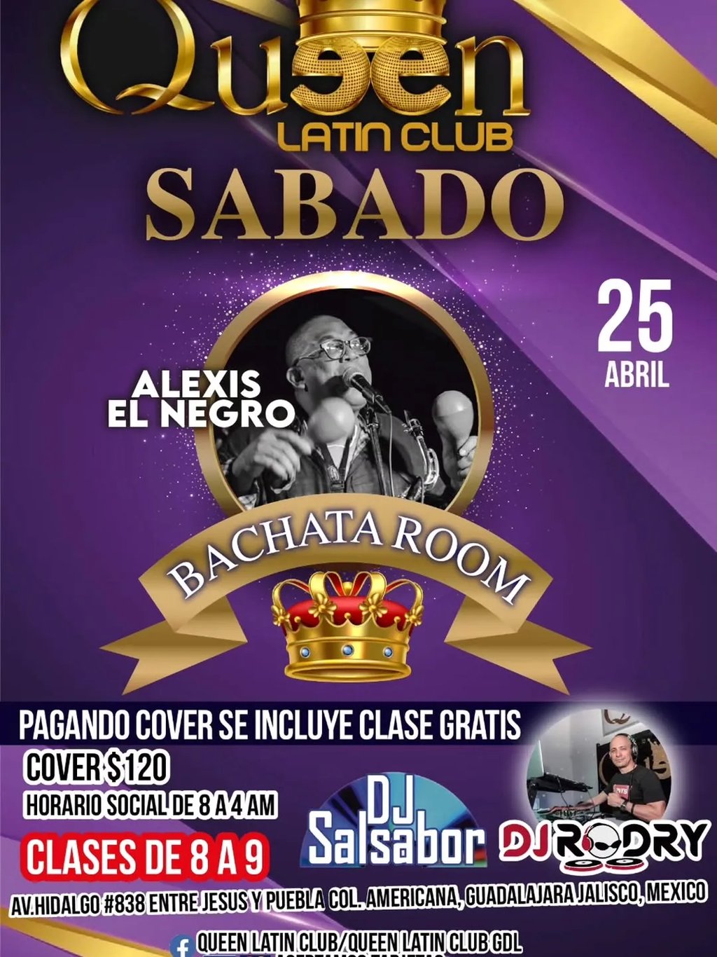 Sábado en Queen Latin Club
