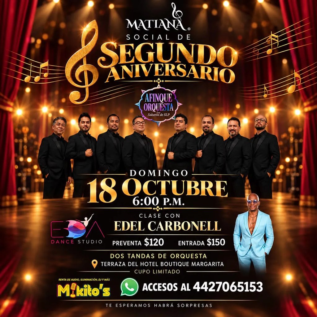 Social de segundo aniversario