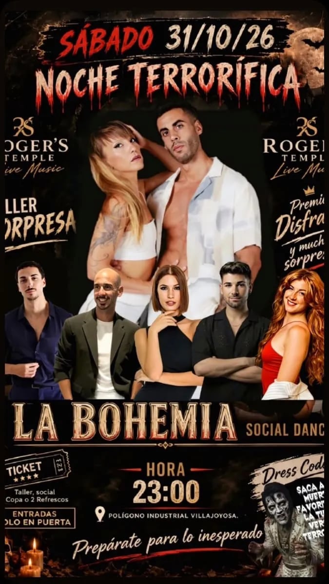 Noche terrorífica – La Bohemia Social Dance