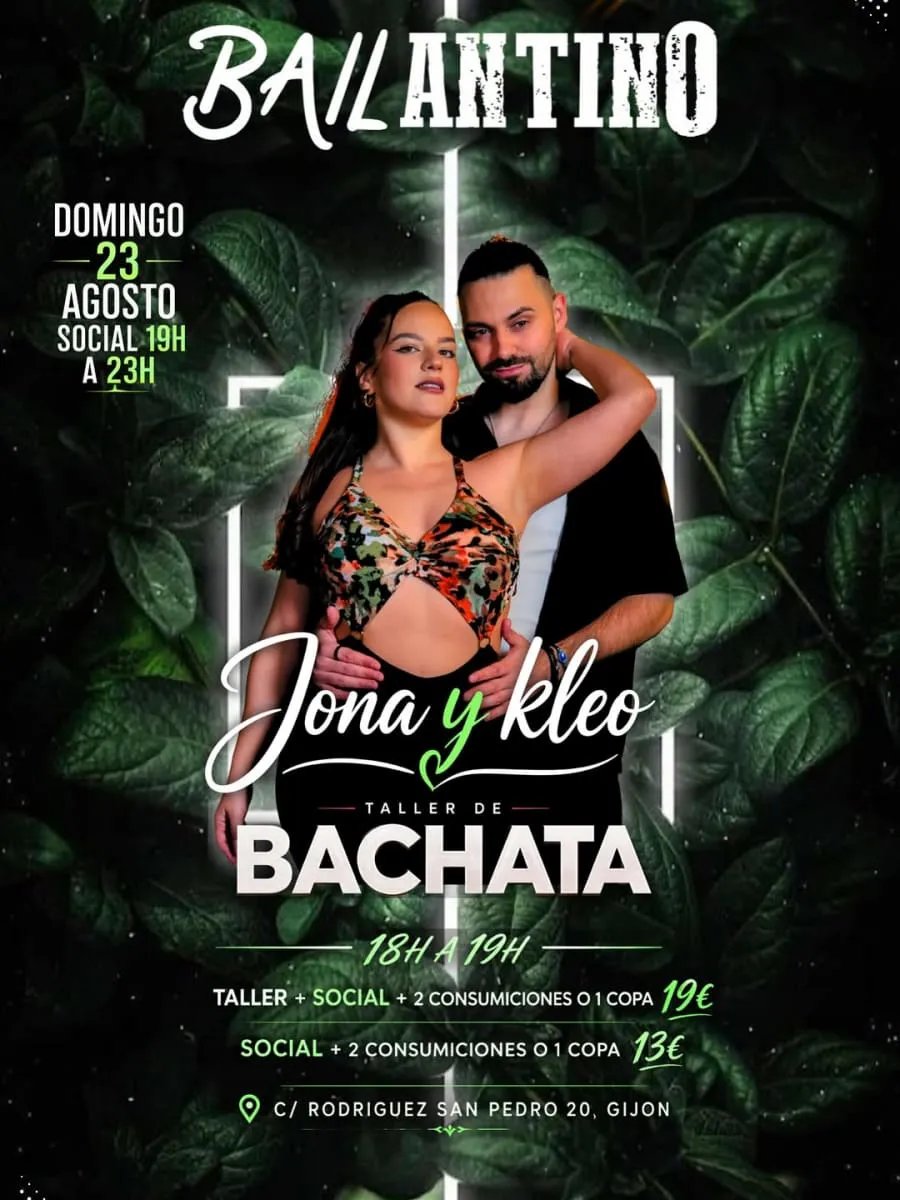 Bailantino: Taller de Bachata con Jona y Kleo