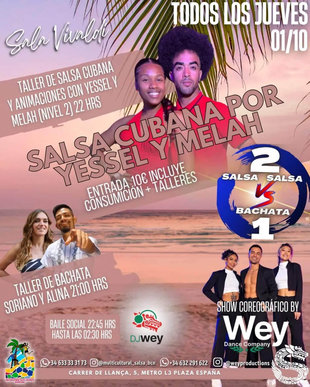 2 Salsa vs 1 Bachata