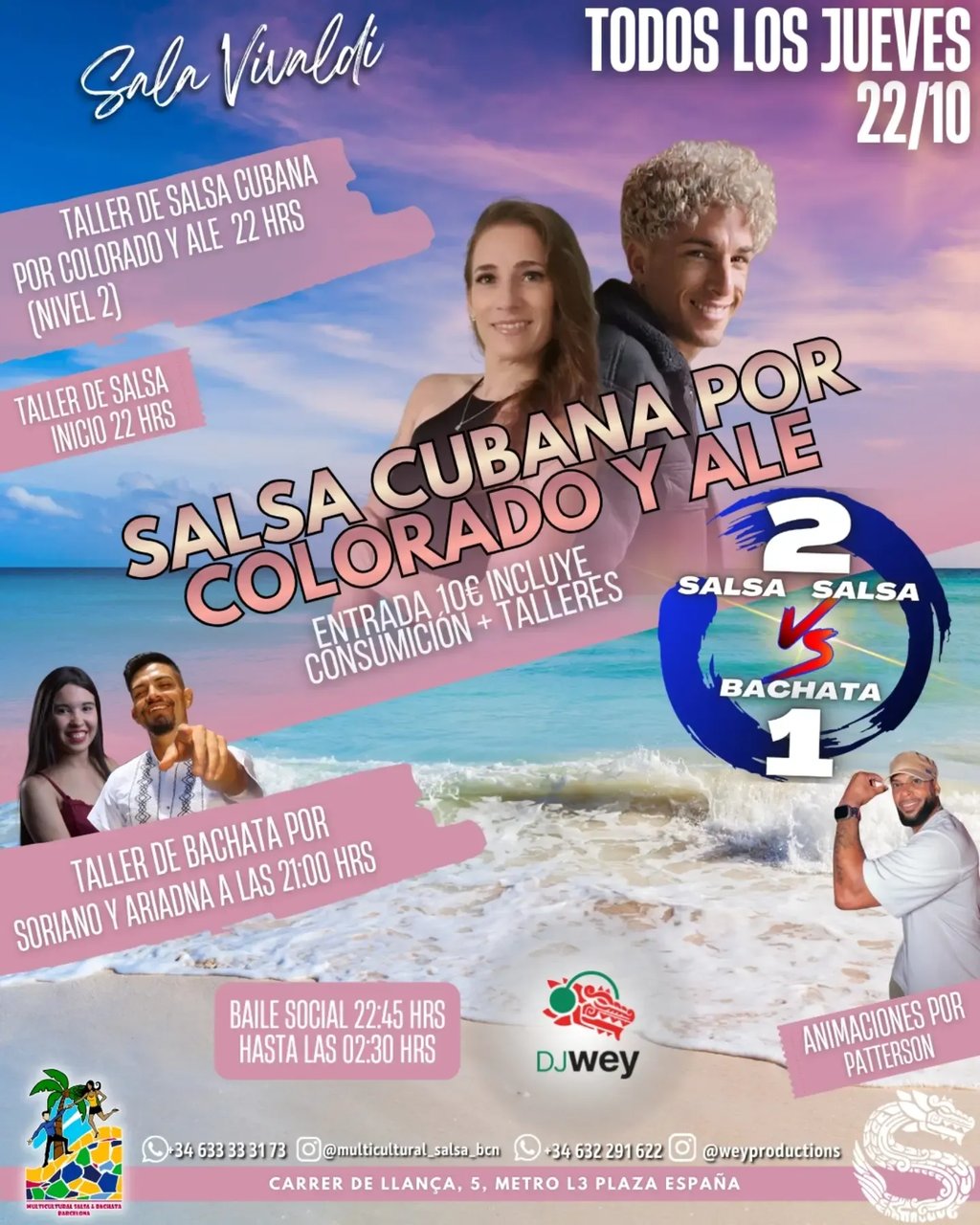 2 Salsa vs 1 Bachata