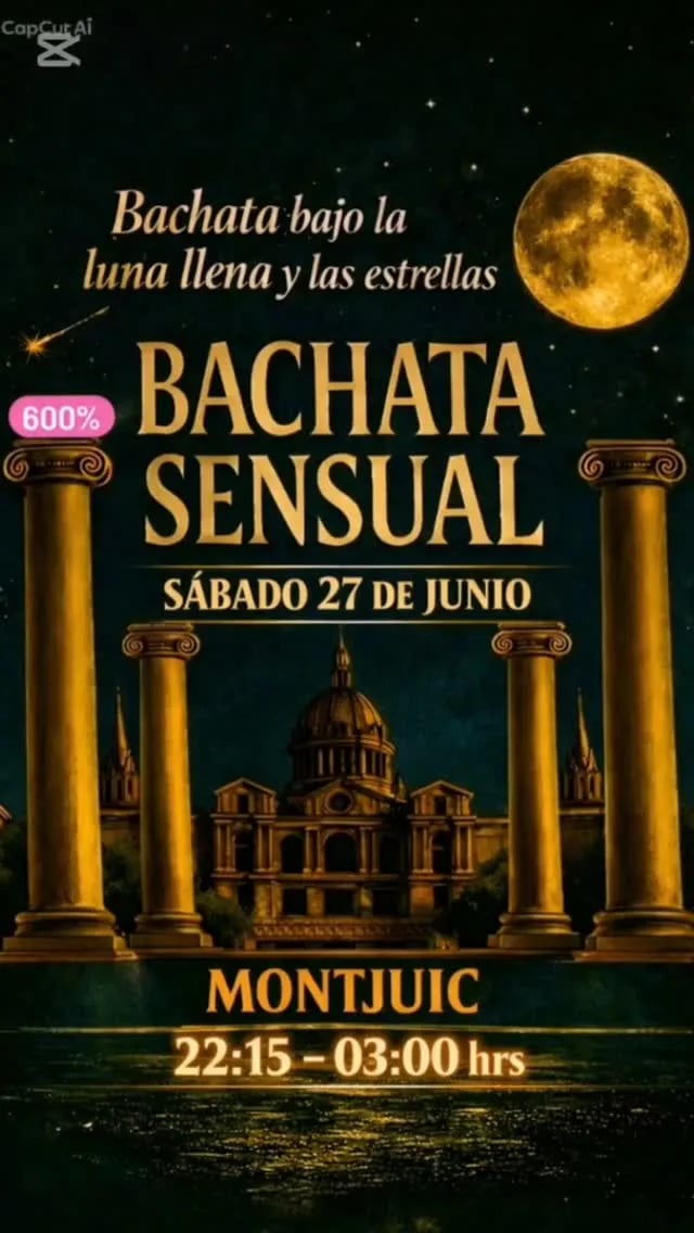 Bachata Sensual bajo la luna llena y las estrellas