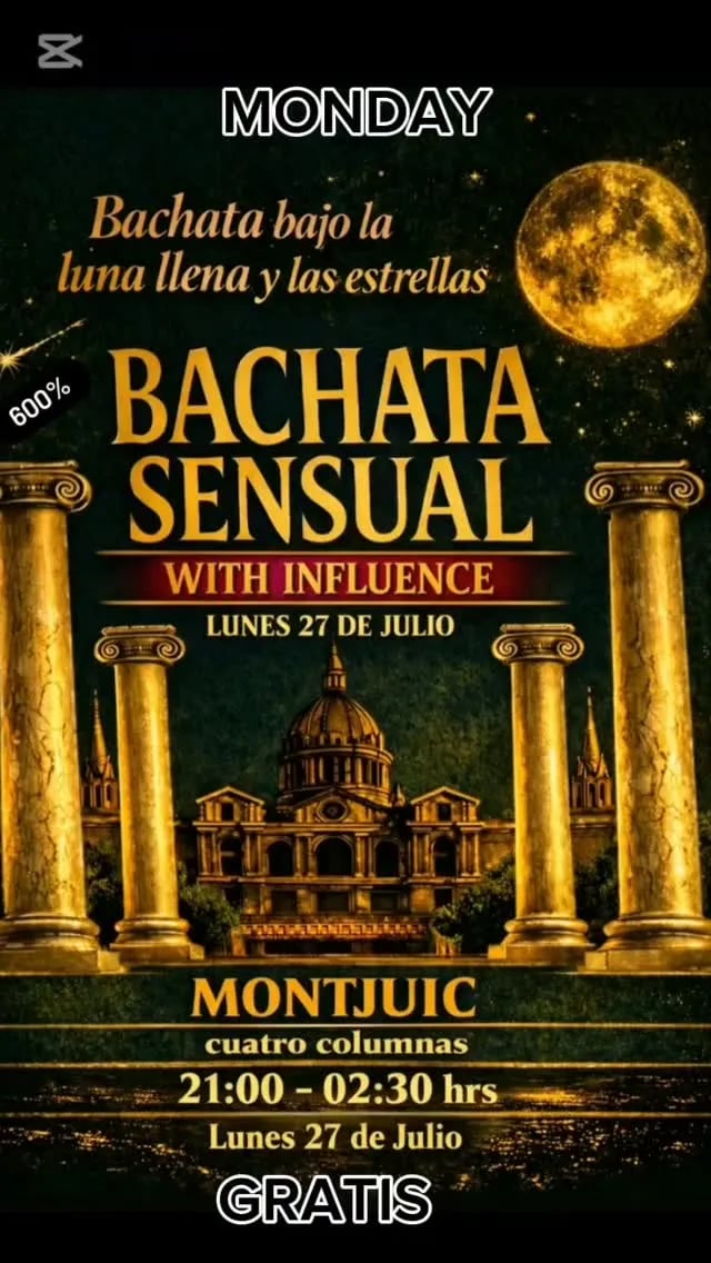 Bachata Sensual with Influence – Montjuïc