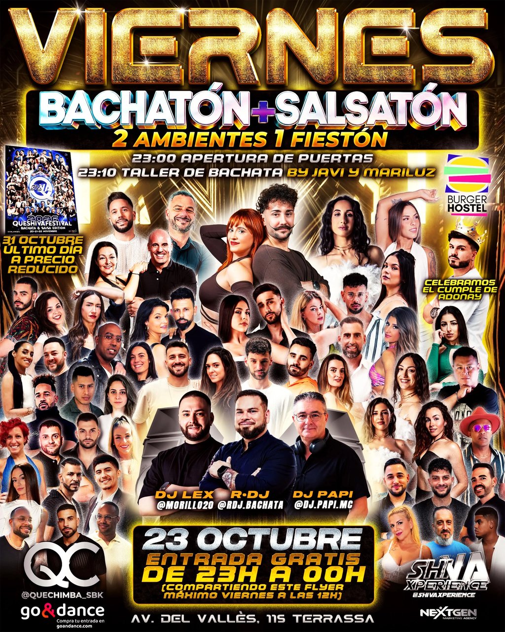 Bachatón + Salsatón: 2 ambientes 1 fiestón