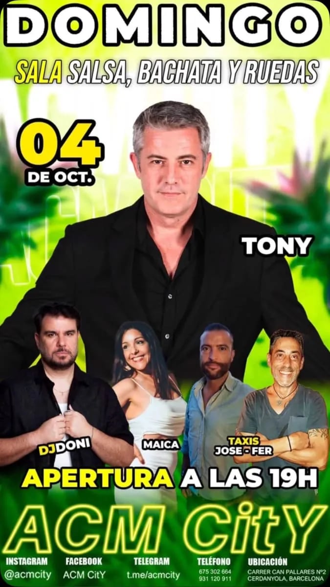 Domingo Social ACM City: Salsa, Bachata y Ruedas