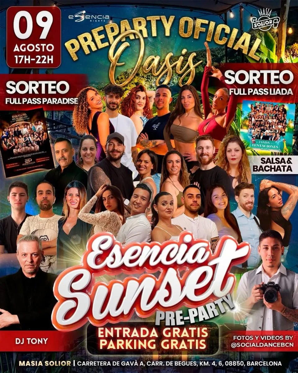 Esencia Sunset Oasis Pre-Party