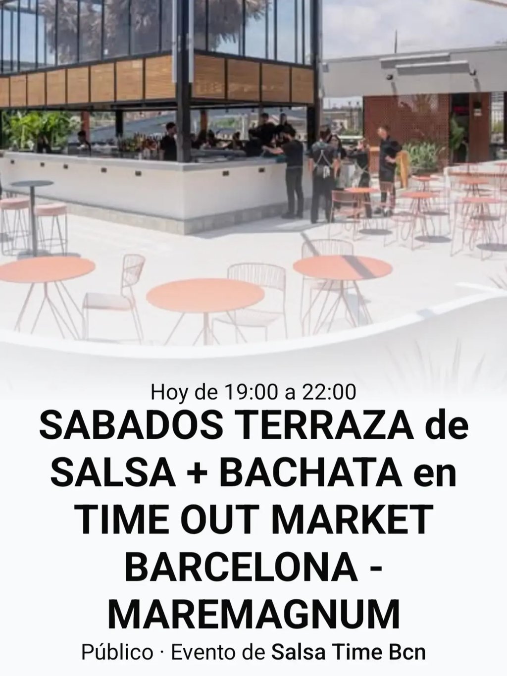 Sábados terraza de salsa + bachata