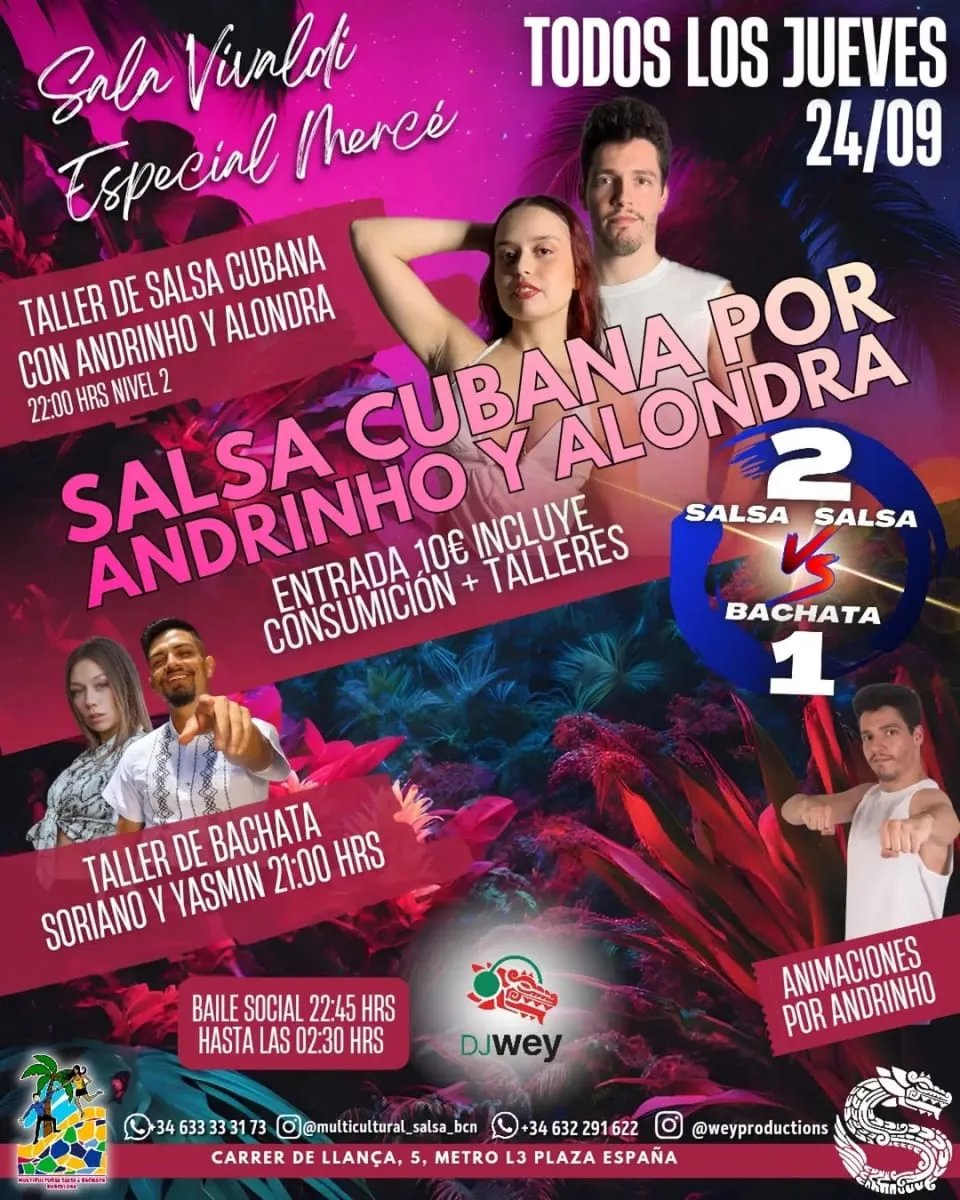 Salsa cubana por Andrinho y Alondra – Especial Noche de la Mercè