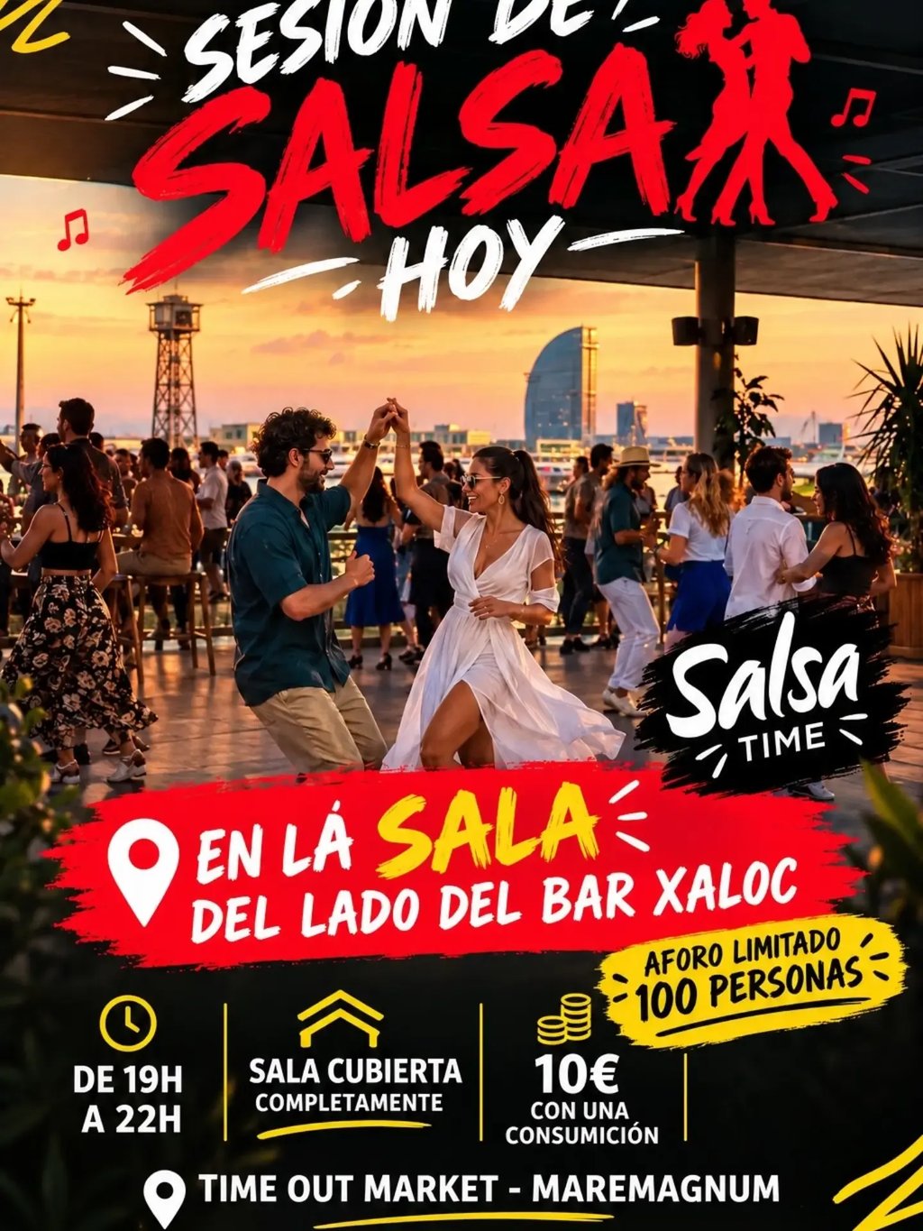 Sesión de salsa hoy