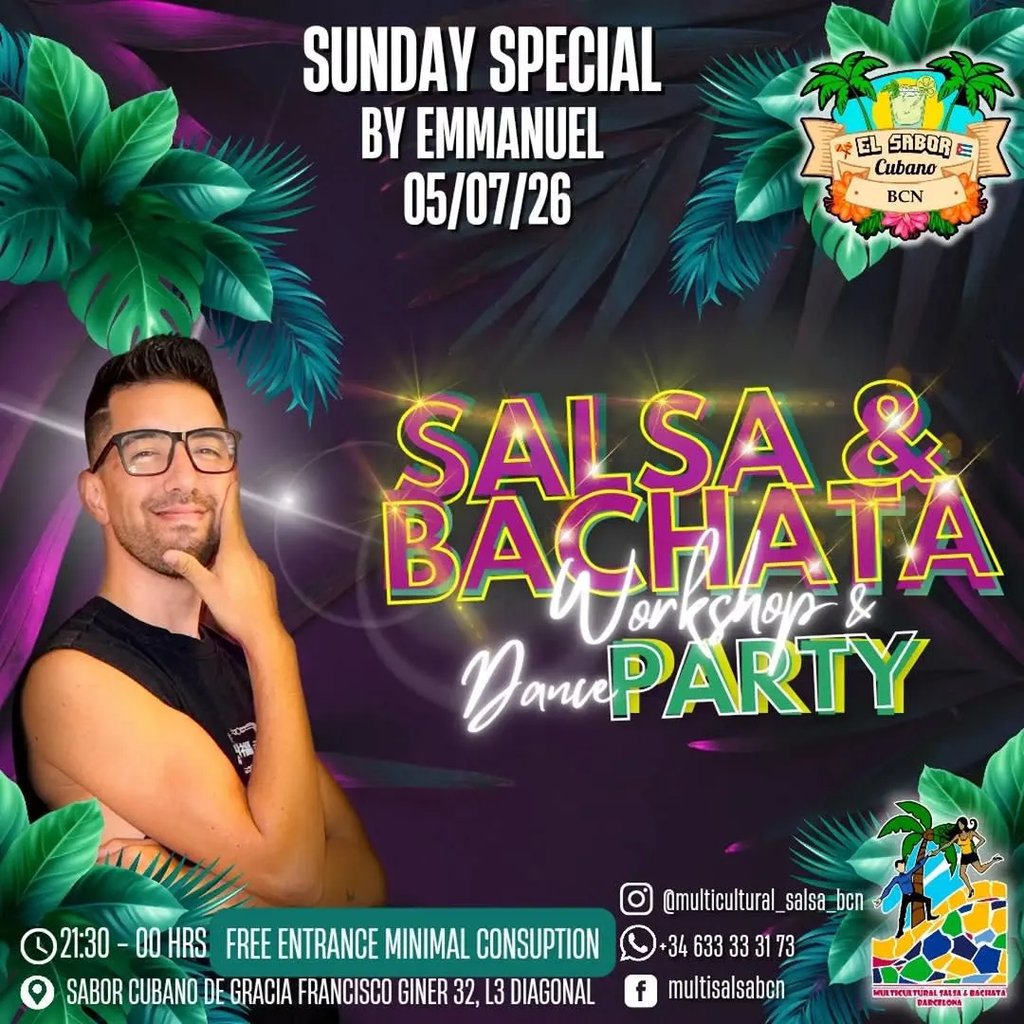Sunday Special Salsa & Bachata Workshop & Dance Party