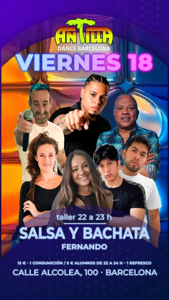 Viernes 18 - Salsa y bachata con Fernando