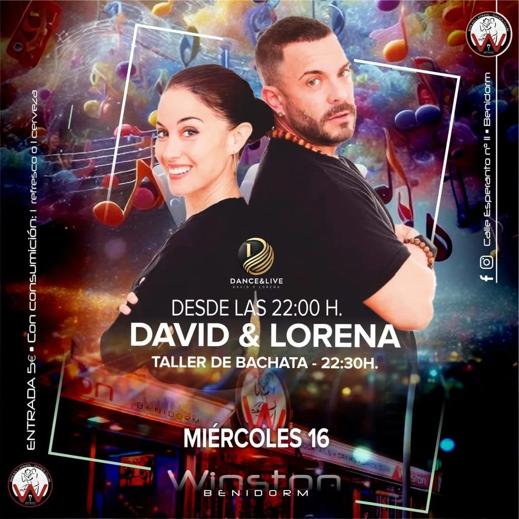David & Lorena Bachata Workshop at Winston Benidorm