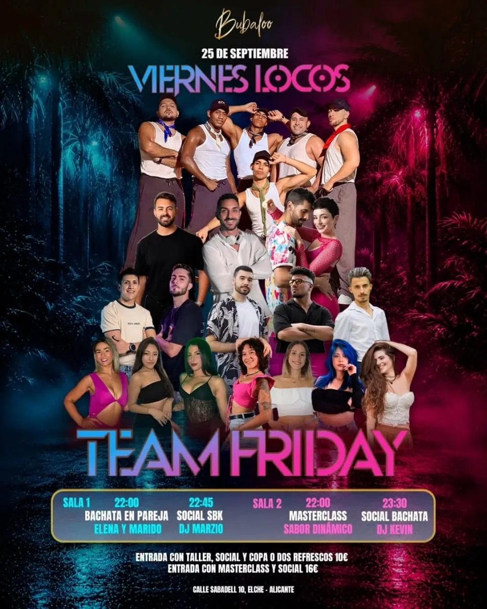 Viernes locos – Team Friday