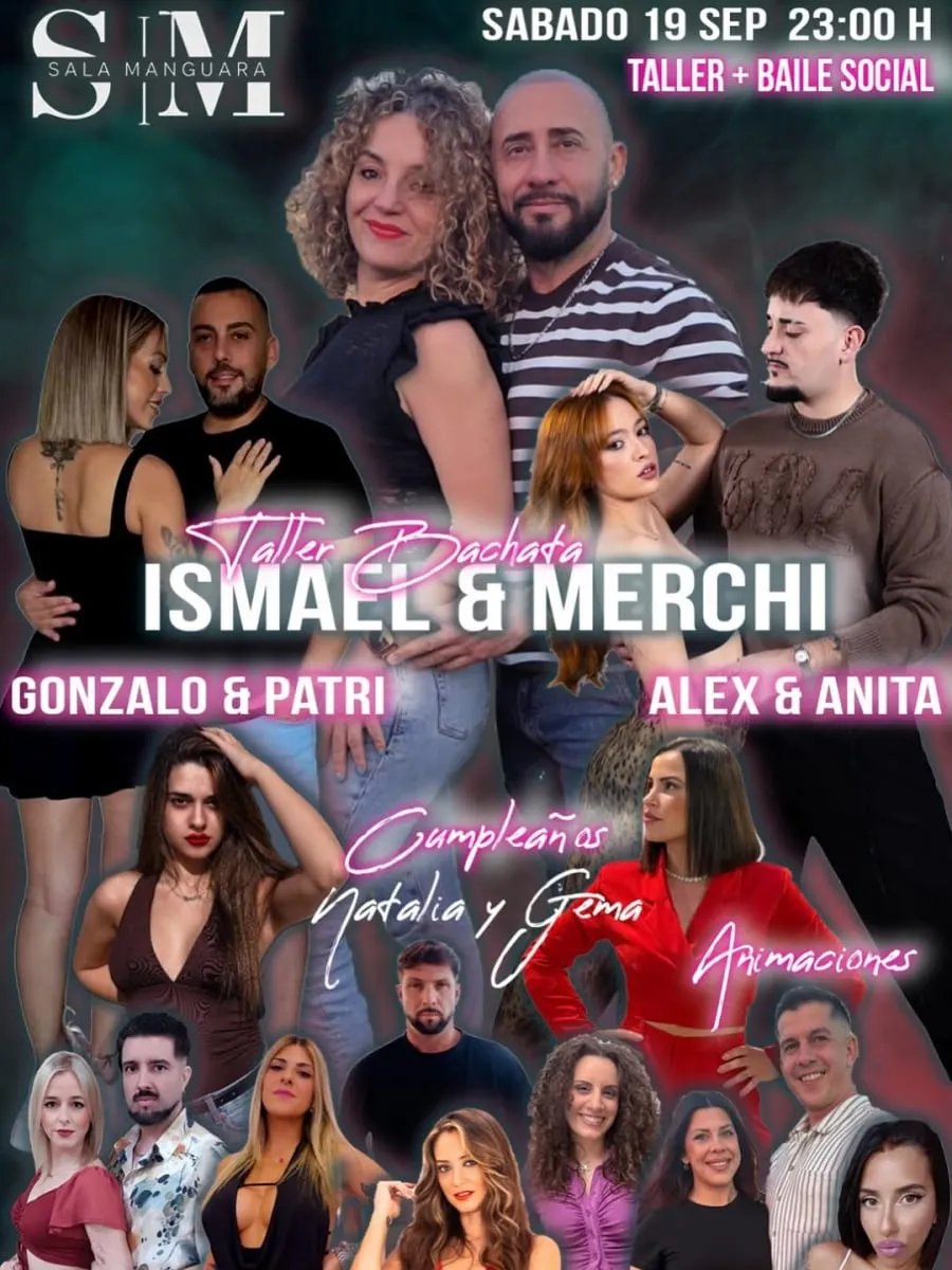 Taller bachata Ismael & Merchi + baile social