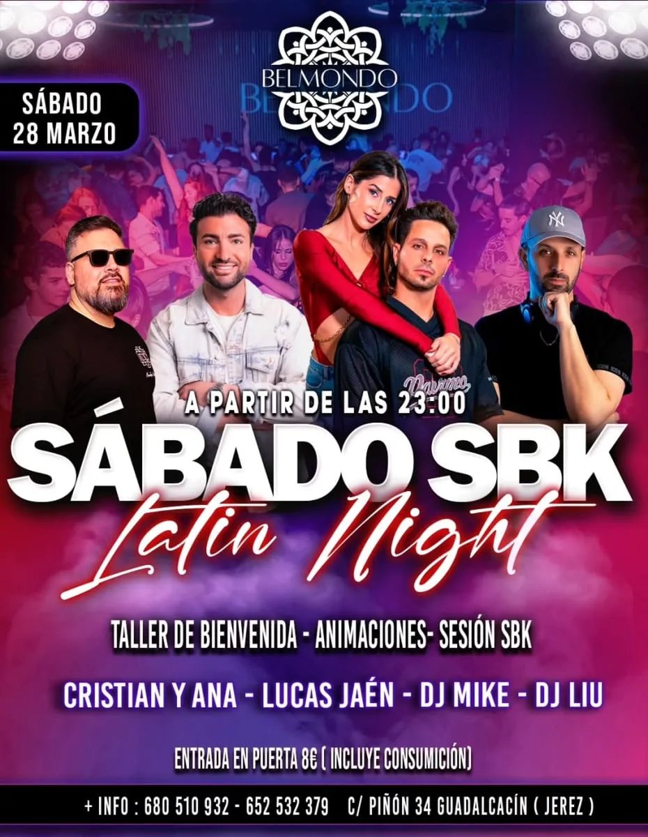 SÁBADO SBK Latin Night