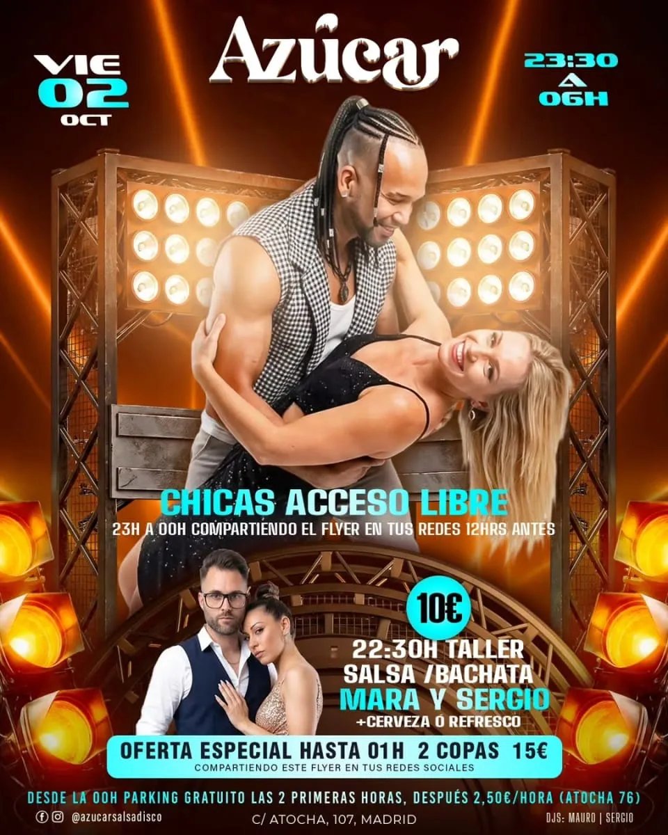 Azúcar – Noche de Salsa y Bachata