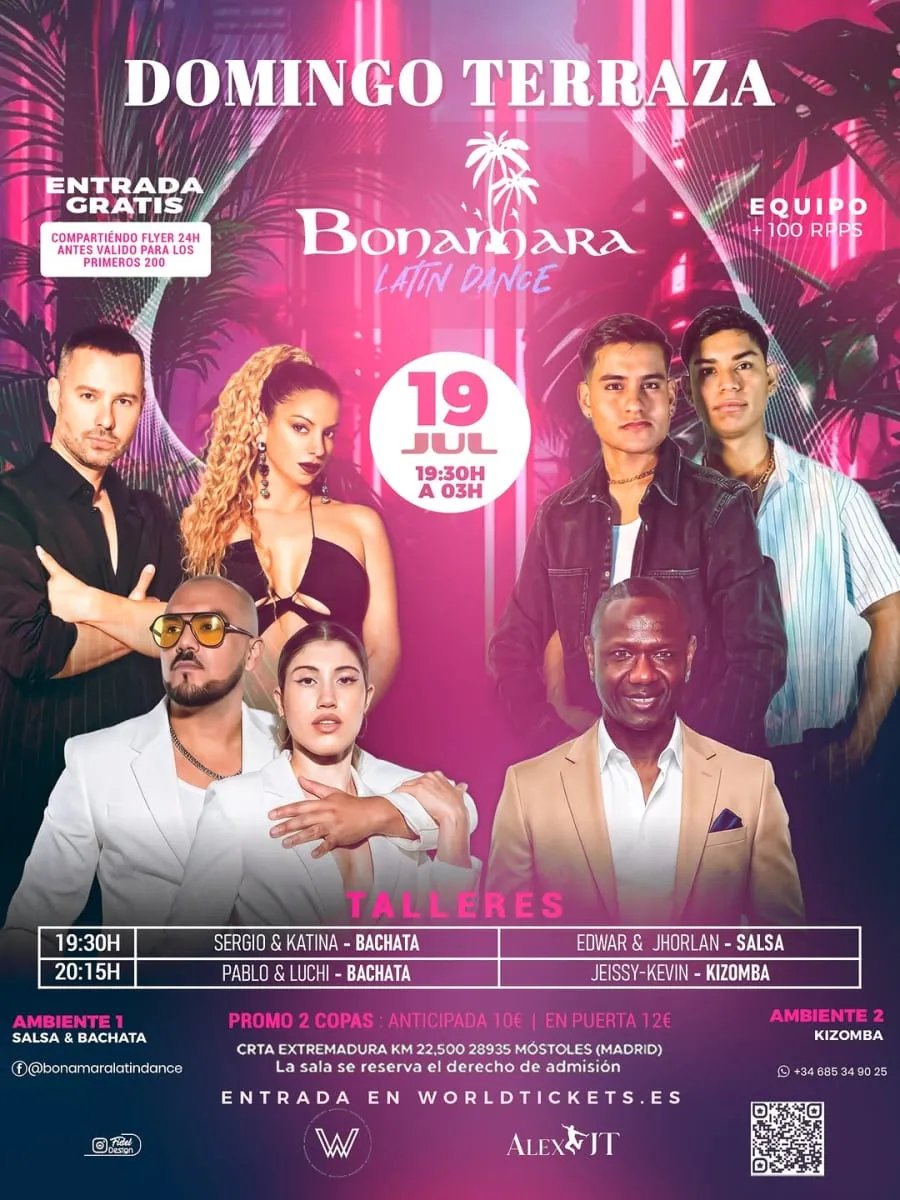Bonamara Latin Dance Domingo Terraza