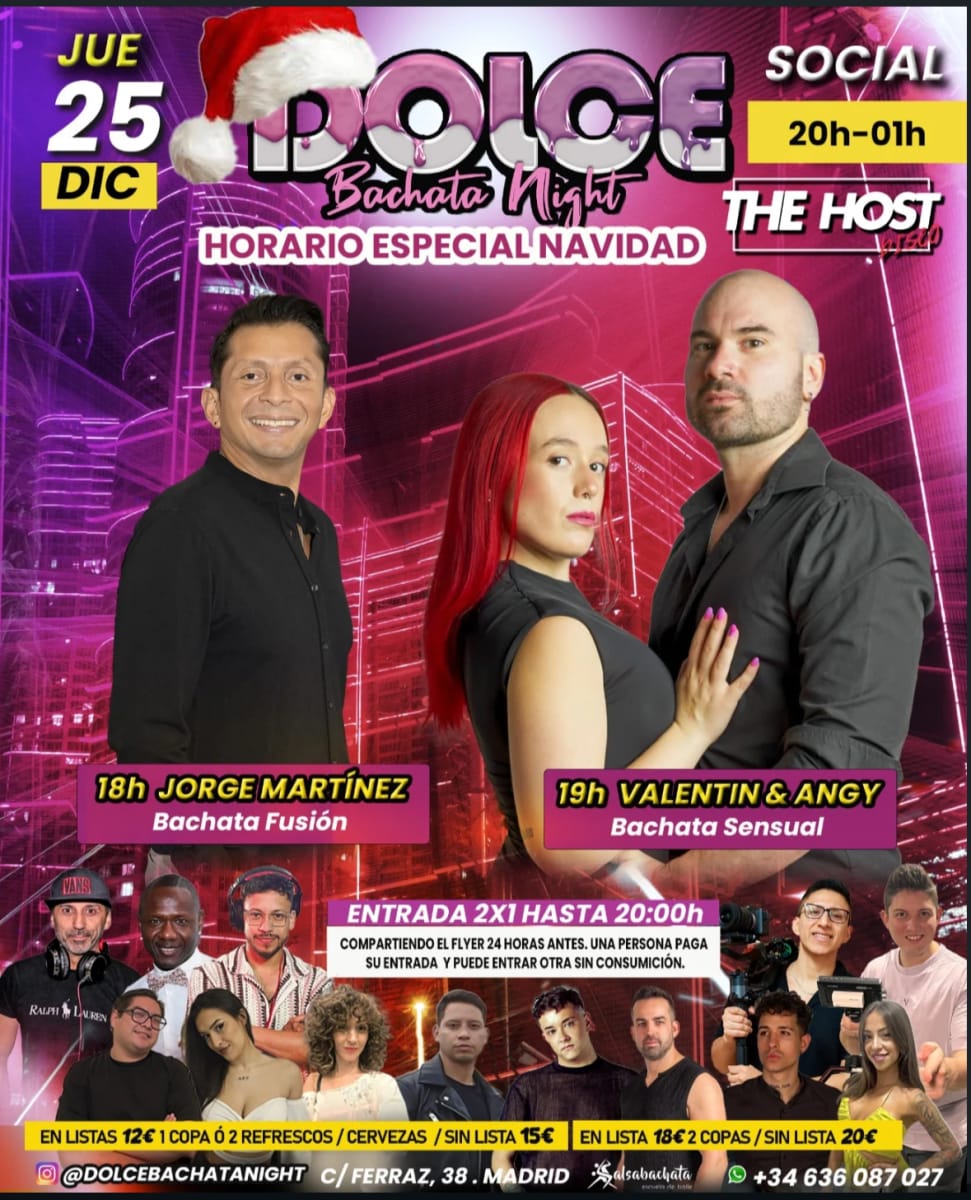 Dolce Bachata Night - Especial Navidad