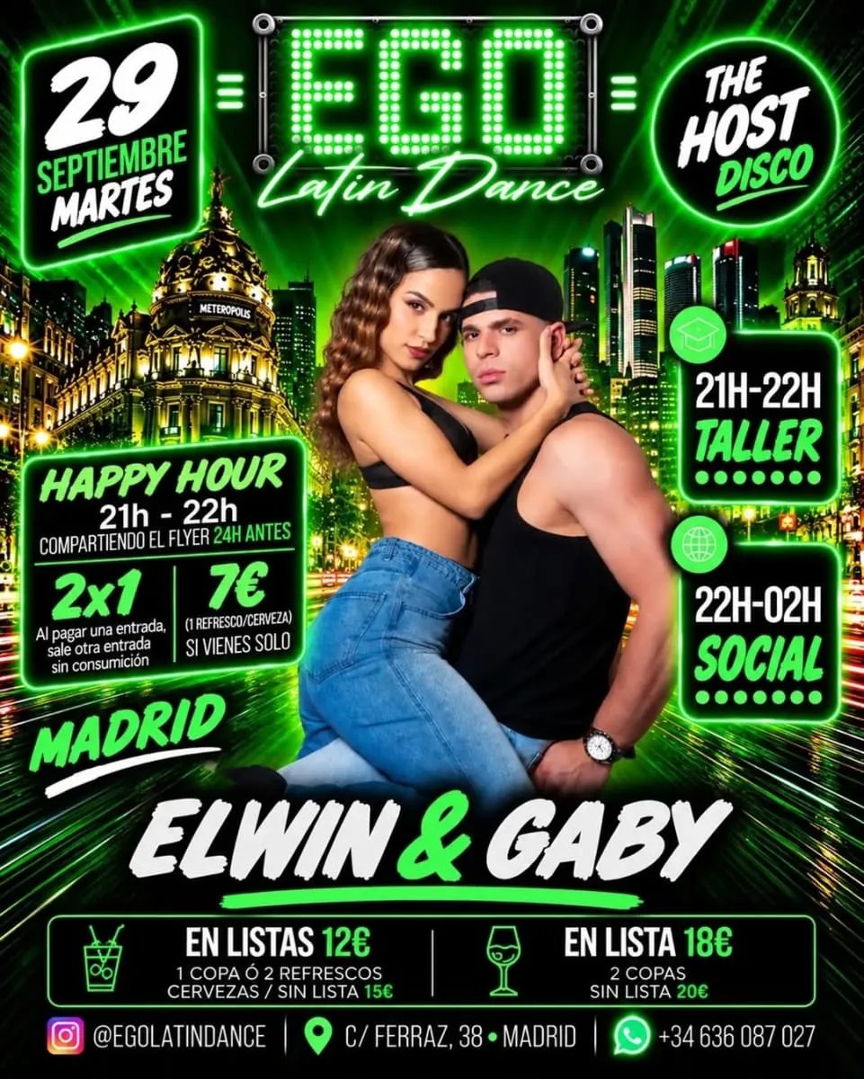 EGO Latin Dance – Tuesday Bachata Social