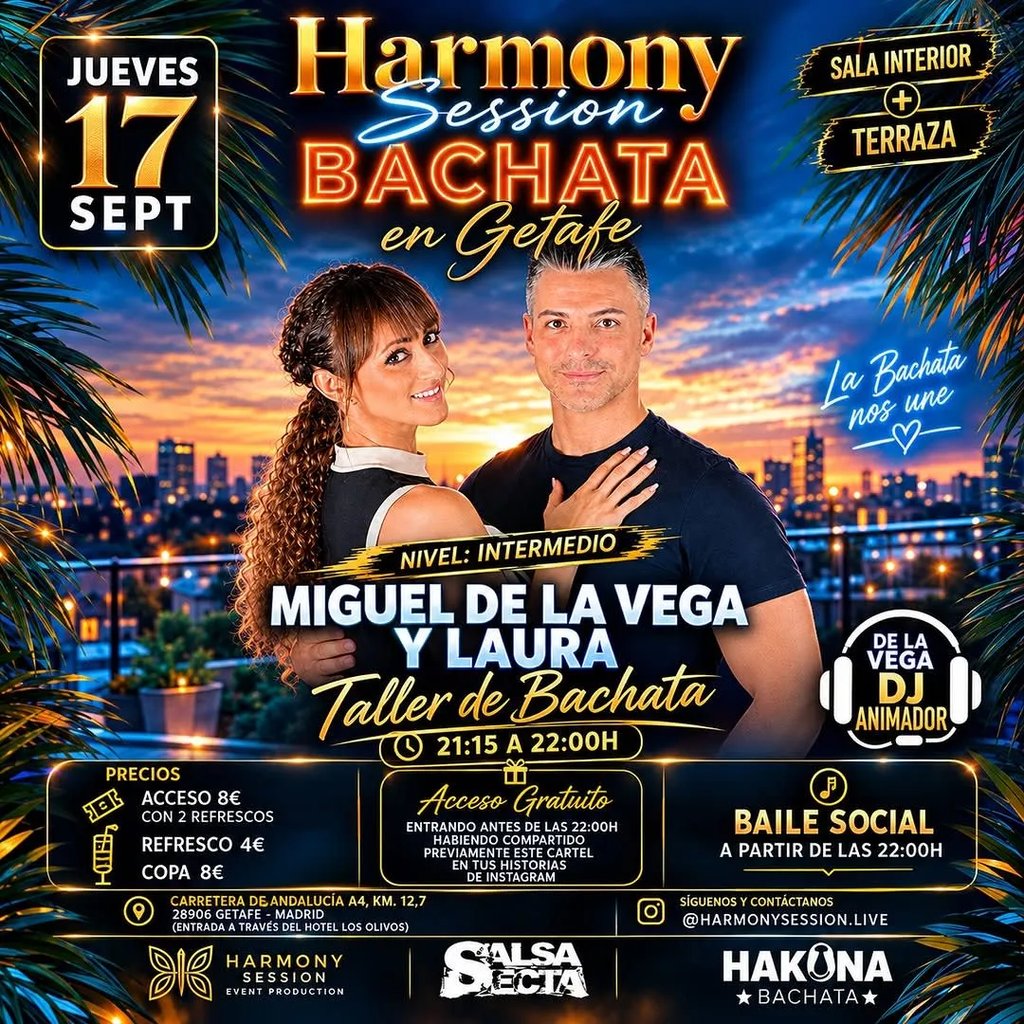 Harmony Session Bachata en Getafe