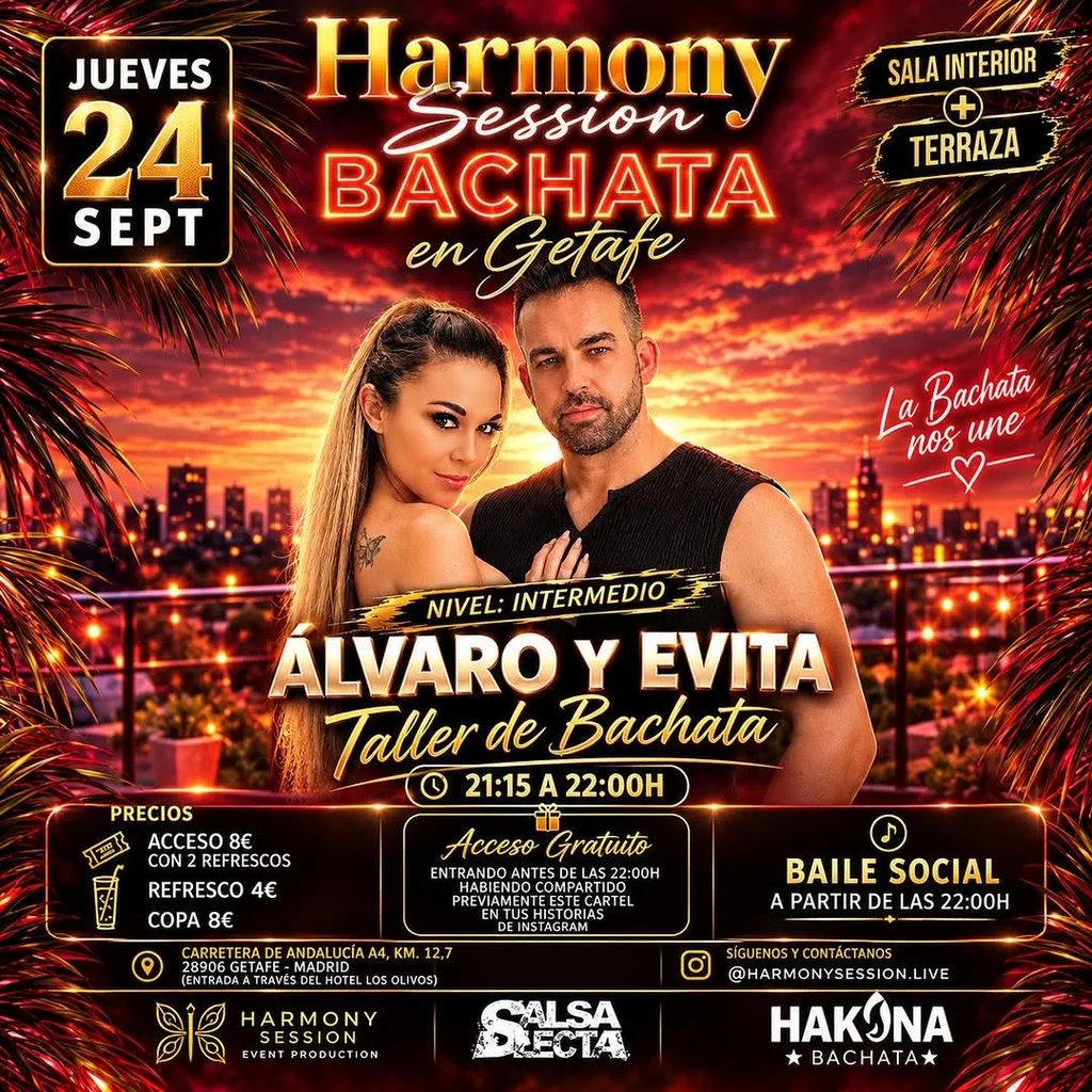 Harmony Session Bachata en Getafe