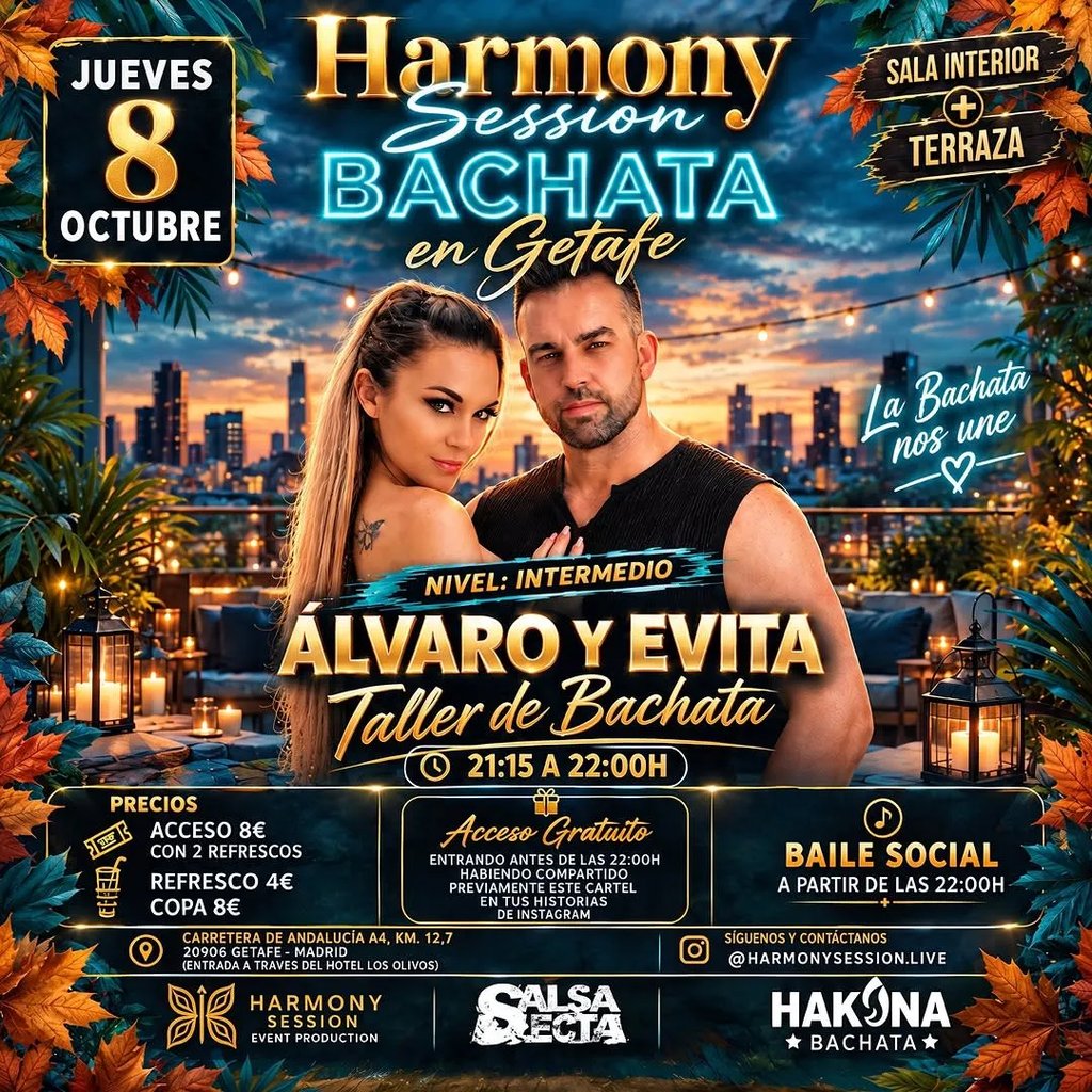Harmony Session Bachata en Getafe