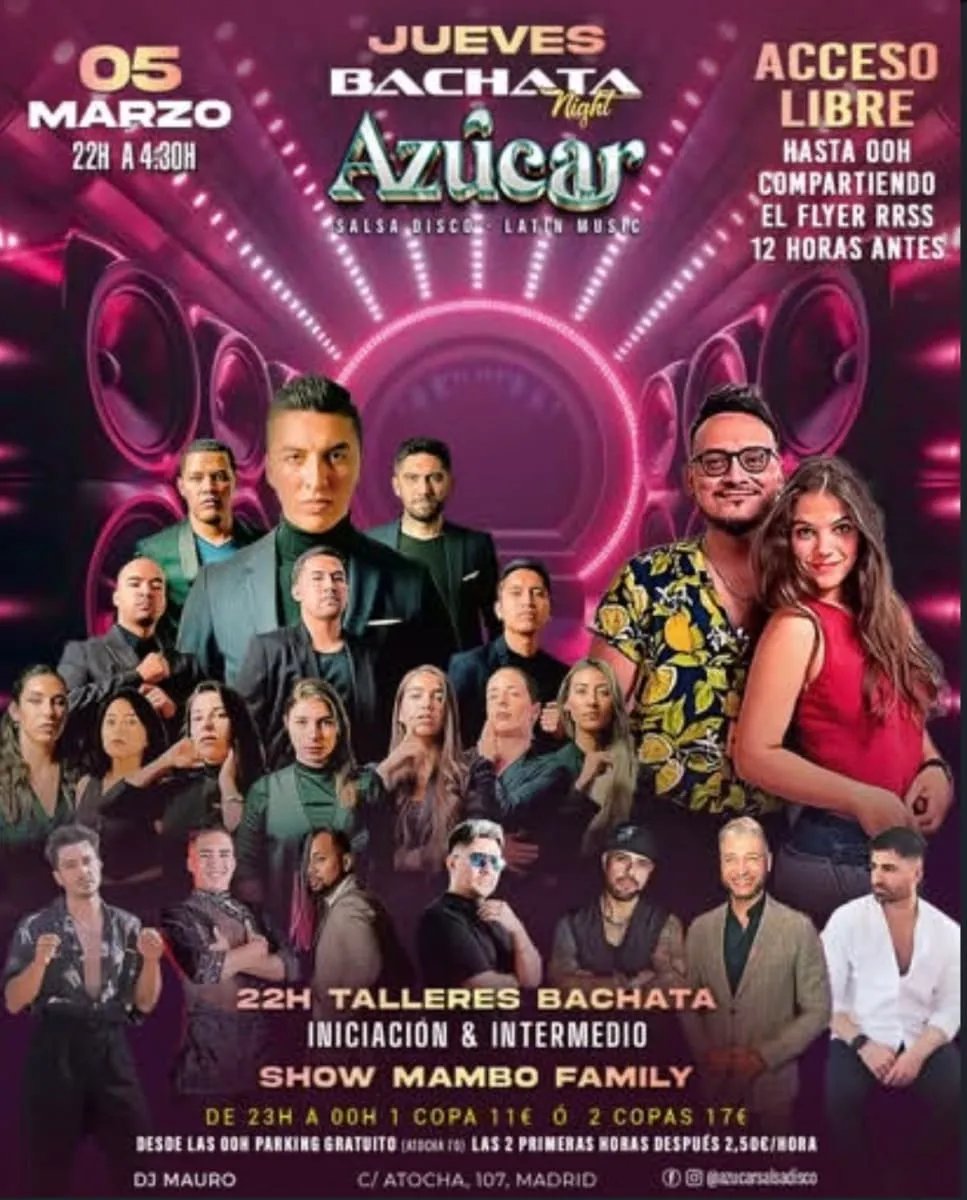 Jueves Bachata Night Azúcar