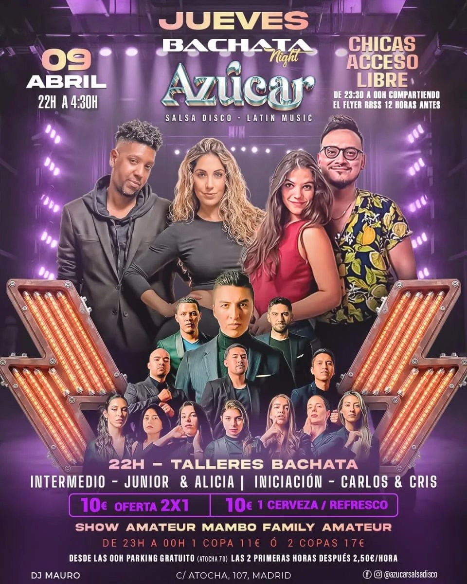 Jueves Bachata Night Azúcar