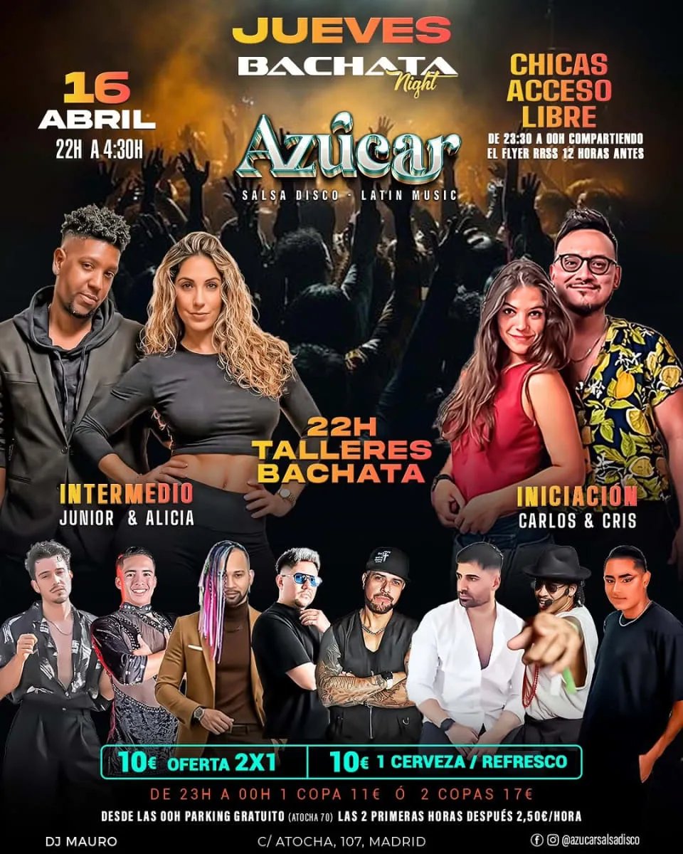 Jueves Bachata Night Azúcar