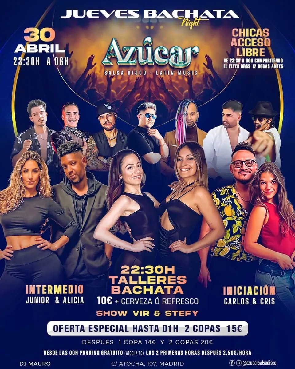 Jueves Bachata Night Azúcar