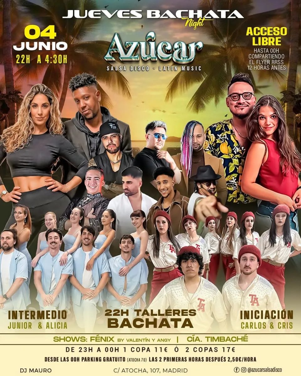 Jueves Bachata Night Azúcar