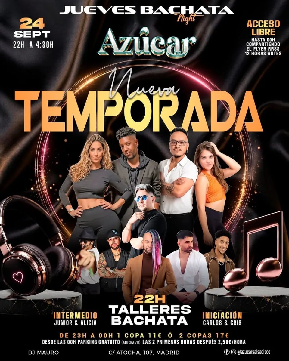 Jueves Bachata Night - Nueva temporada